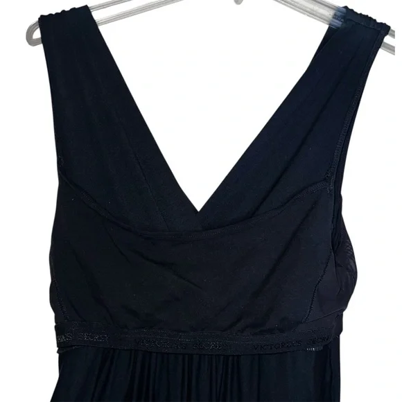 Victoria’s Secret Bra Top Black V-neck Dress with Built In Bra Size Large - Picture 6 of 11